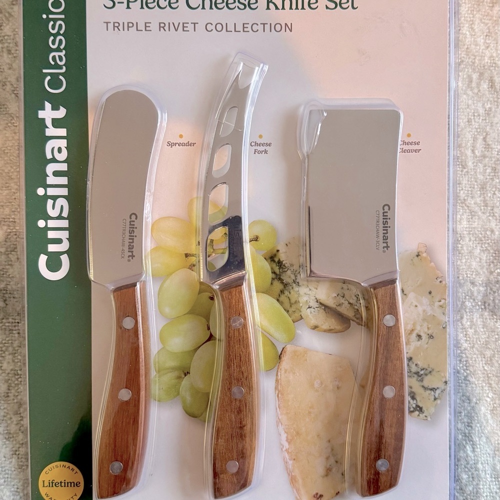 Cuisinart 3-Piece Cheese Classic Knife Set NWT - Picture 4 of 7